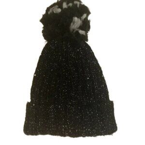 David & Young Black Sequin Beanie
